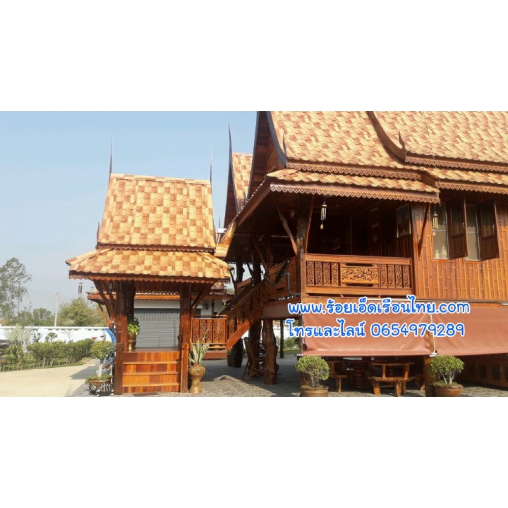 บ้านแฝดแบบที่21(บ้านทรงไทย)ขนาด8×12 บ้านแฝดแบบที่21(บ้านทรงไทย)ขนาด8×12